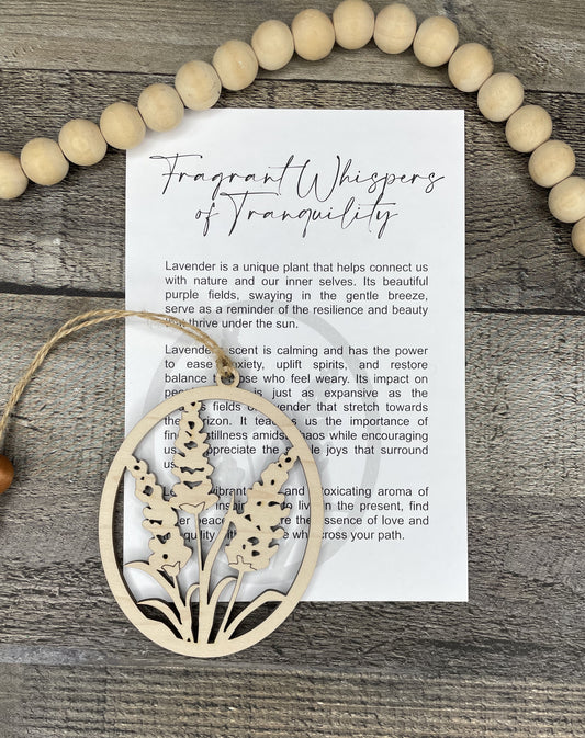 Lavender Story Ornament: Fragrant Whispers of Tranquility