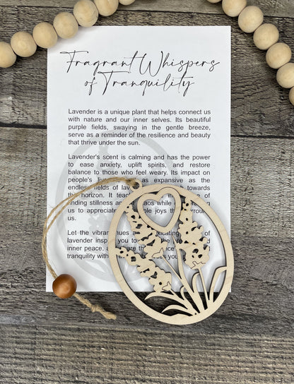 Lavender Story Ornament: Fragrant Whispers of Tranquility