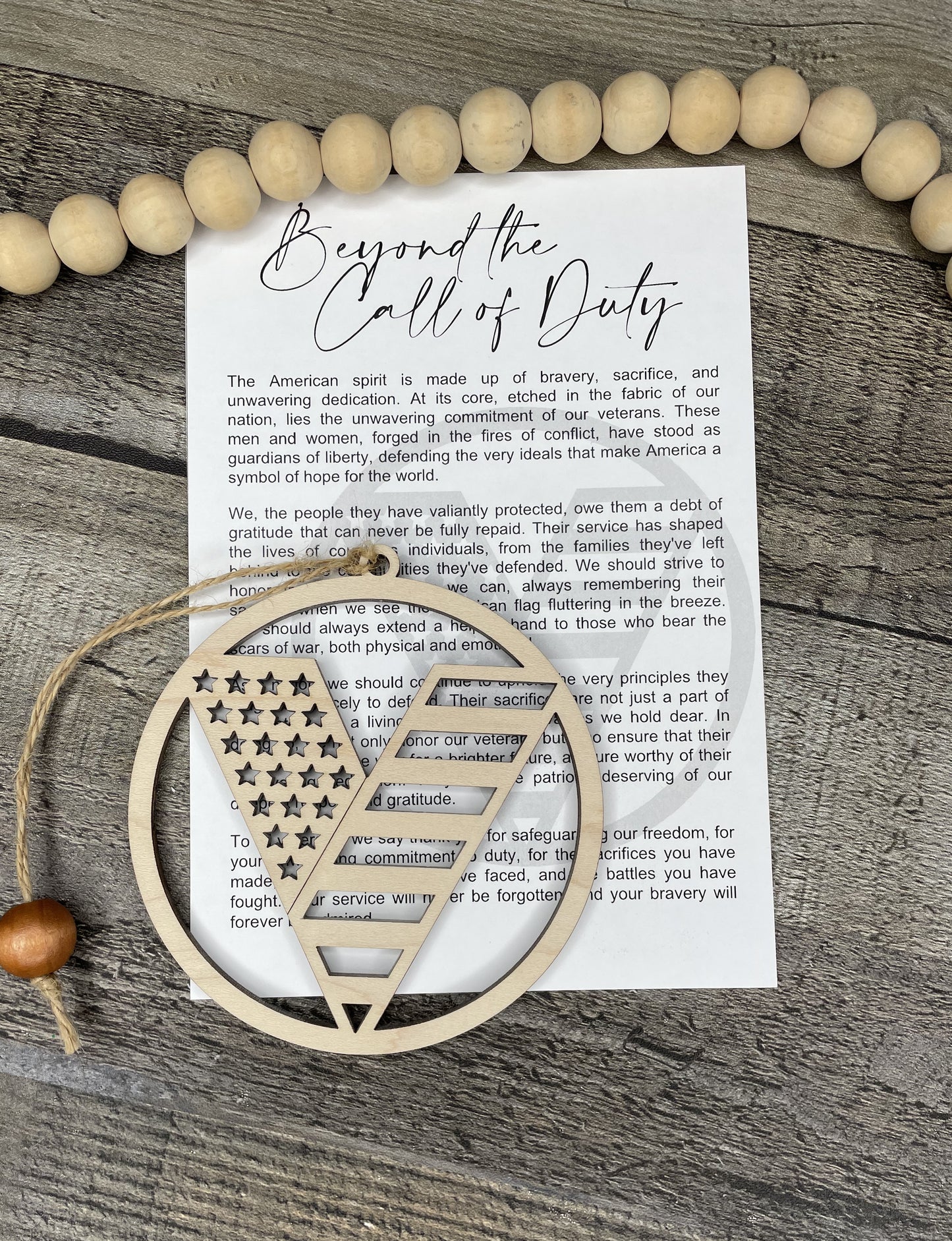 Veteran Story Ornament: Beyond The Call Of Duty