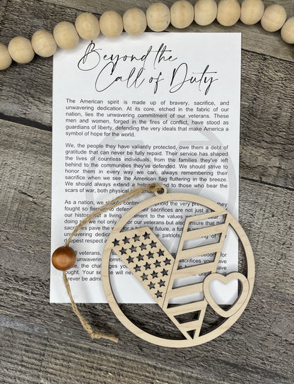 Veteran Story Ornament: Beyond The Call Of Duty