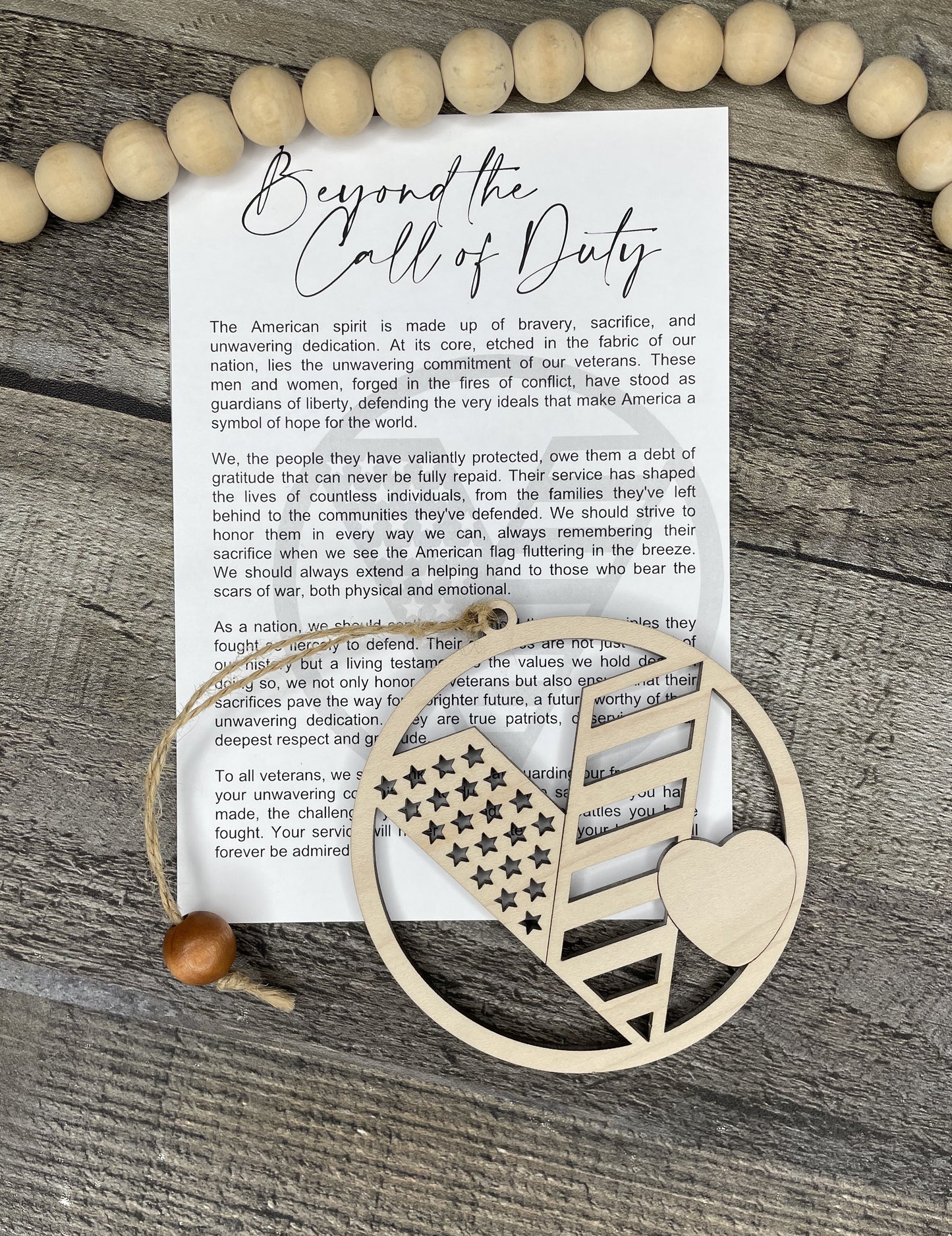 Veteran Story Ornament: Beyond The Call Of Duty