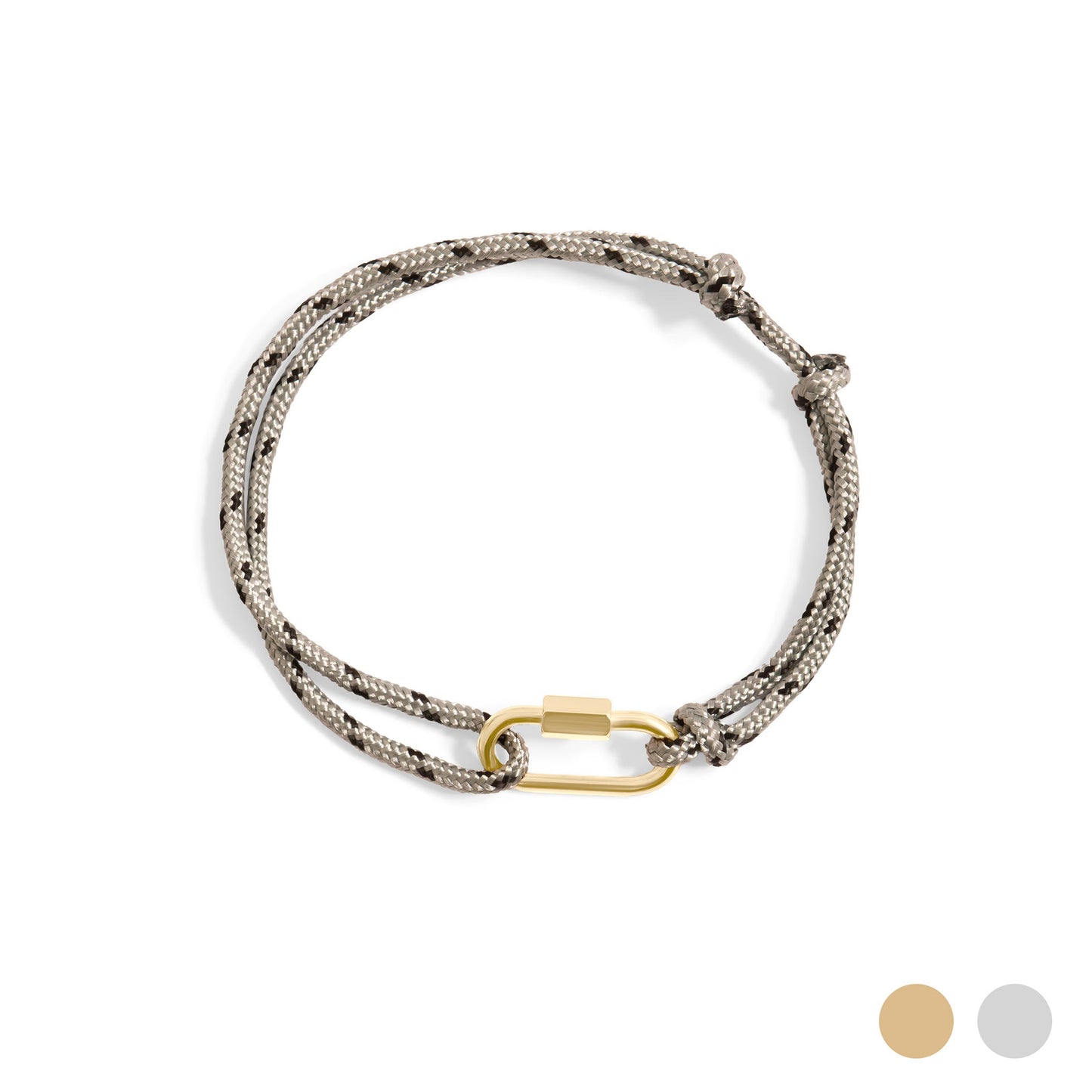 Rope Carabiner Charm Bracelet