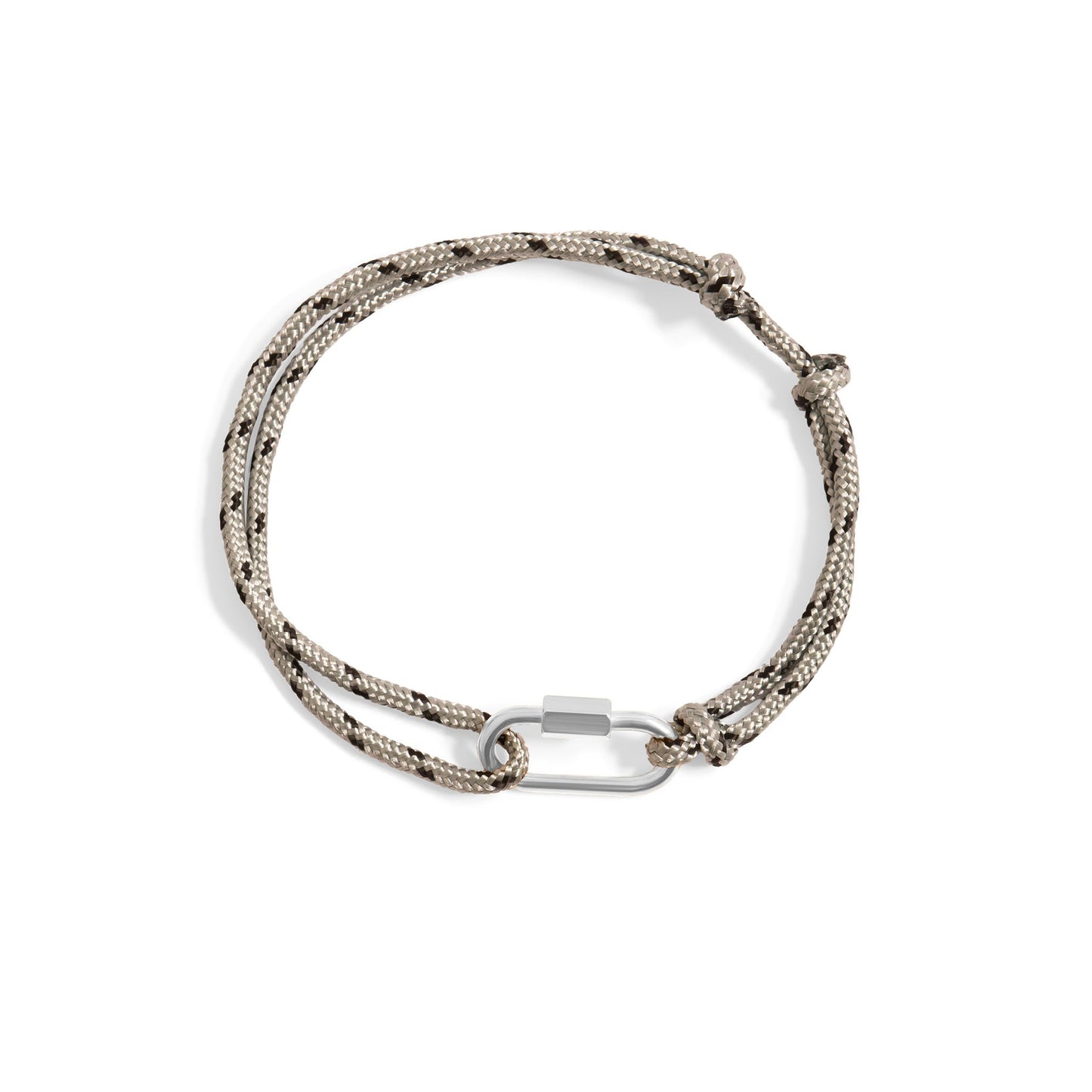 Rope Carabiner Charm Bracelet
