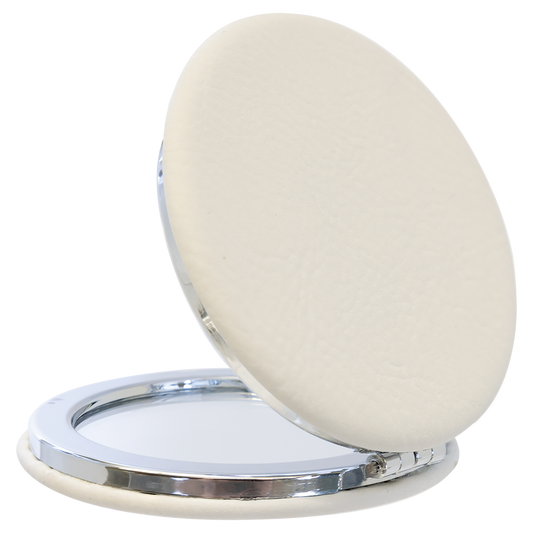 Leatherette Compact Mirror