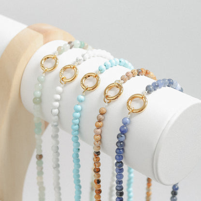 Stone Charm Keeper Necklace