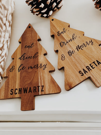 Personalized Christmas Tree Board