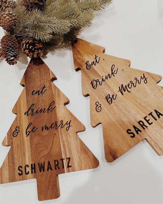 Personalized Christmas Tree Board